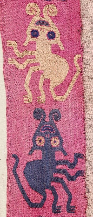 Mantles Textile Paracas Nazca Peru Culture With Great Weavers From