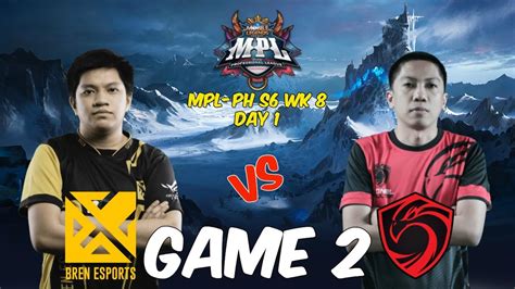 Bren Esports Vs Cignal Ultra Game Mpl Ph S Week Day Youtube