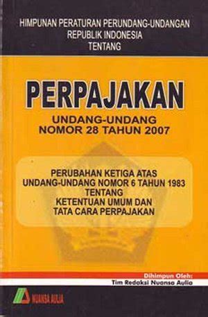 Jual Buku Hpu Tentang Perpajakan Uu Ri No Tahun Di Lapak