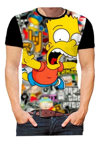 Camiseta Camisa Bart Simpsons Homer Lisa Desenhos Filmes Hd