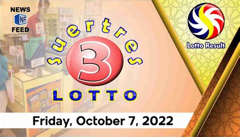 SWERTRES RESULT Friday October 7 2022 Official PCSO Lotto Results