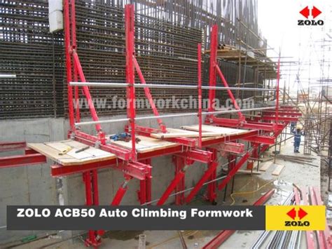 China Zolo Acb Automatic Hydraulic Self Climbing Formwork For Bridge