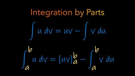 Integration By Parts Indefinite And Definite Integrals Calculus 2