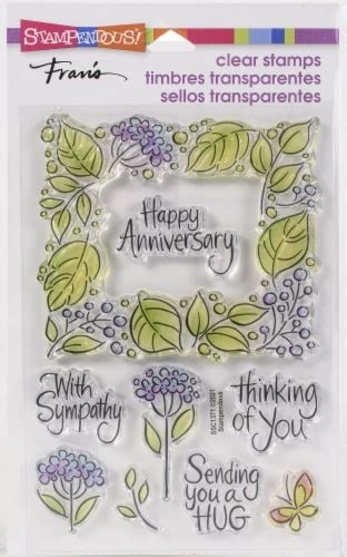 Stampendous Perfectly Clear Stamps Leafy Frame 1 Kroger