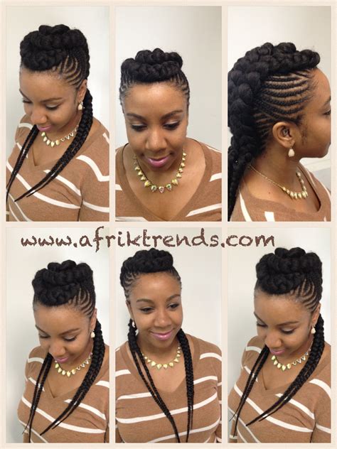 Pin by Afrik Trends on WWW.AFRIKTRENDS.COM | Braided mohawk hairstyles