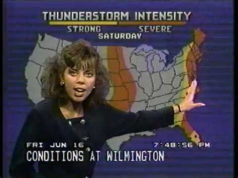 Jeanetta Jones on The Weather Channel (1989)