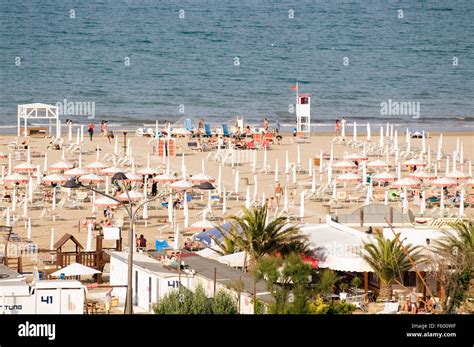 Rimini italy italian beach beaches east coast Adriatic Sea coastline ...