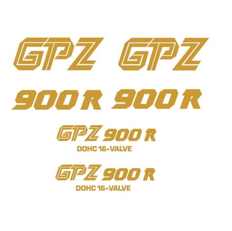 Kawasaki GPZ 900R A6 Sticker Set Sticker Decal Classic Bike Etsy