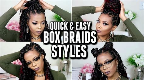 Quick Easy Hairstyles For Box Braids