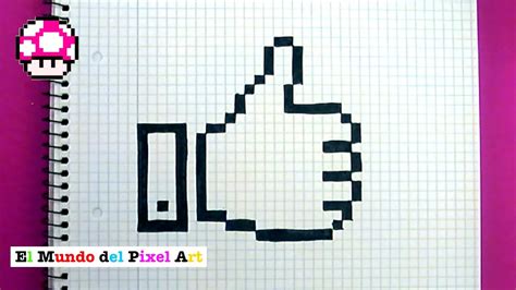 Como Dibujar Un Like El Mundo De Pixel Art Youtube