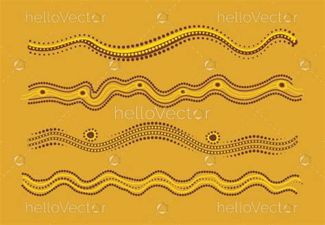 Dot art border design set - Illustration - Download Graphics & Vectors