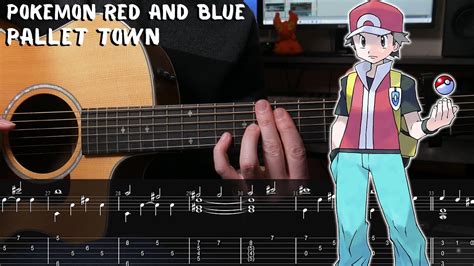 Pallet Town Pokemon Red Blue Fingerstyle Guitar Tutorial Tab Youtube