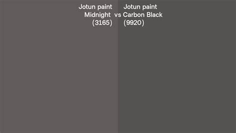 Jotun Paint Midnight Vs Carbon Black Side By Side Comparison