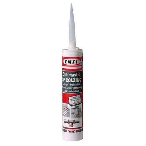 Mastic EMFI SP COLZINC Polymère Gris Cartouche de 290 ml Lot de