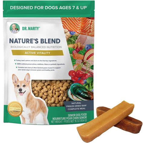 Dr Marty Natures Blend Freeze Dried Raw Dog Food For Senior Dogs