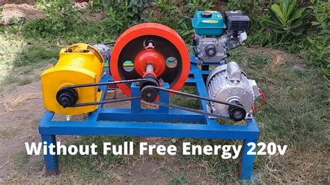 Make Free Energy Generator V With Kw Generator And Electric Motor