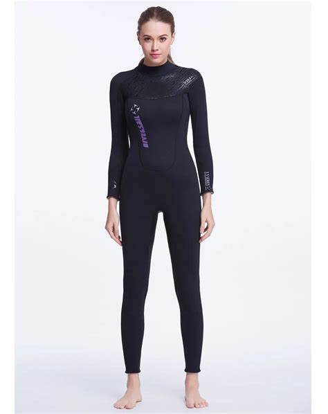 Mm Neoprene Women S Wetsuit Back Zipper Full Body Long Sleeve Scr Suit