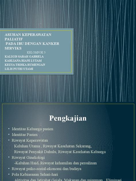 Asuhan Keperawatan Paliatif Pada Ibu Dengan Kanker Serviks Pdf