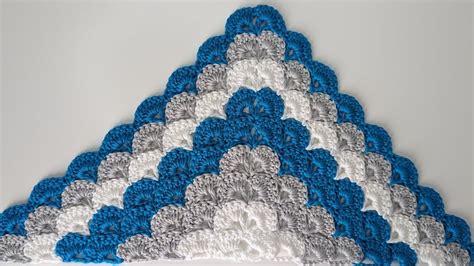 Dreieckstuch Sehr Einfach Nur Zwei Reihen Crochet Tutorial Easy