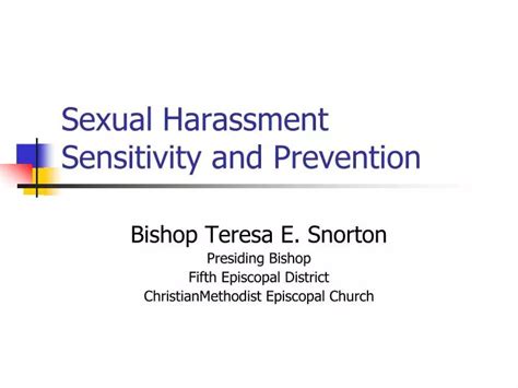 Ppt Sexual Harassment Sensitivity And Prevention Powerpoint