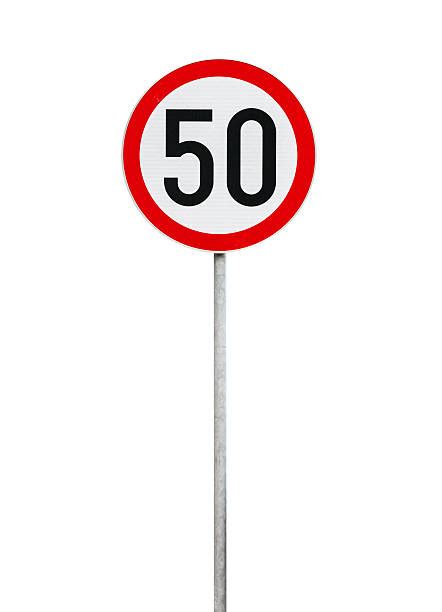 Speed Limit 50 Sign Backgrounds Stock Photos, Pictures & Royalty-Free ...