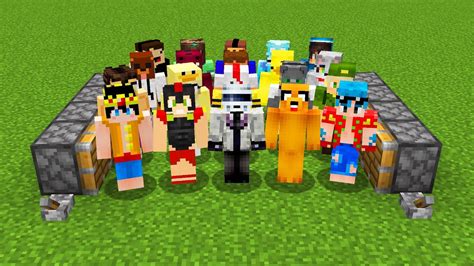 Todos Los Youtubers De Minecraft Combinados YouTube