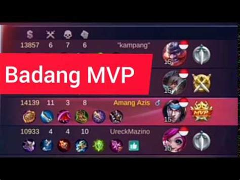 Badang MVP YouTube