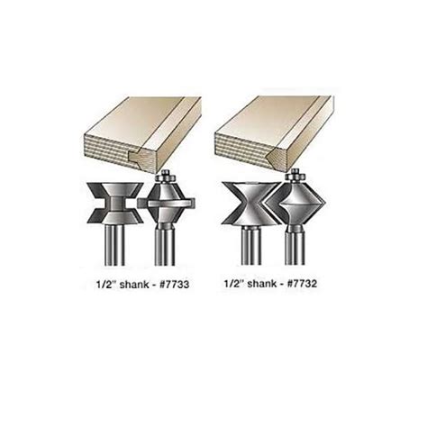 MLCS 7733 Edge Banding Router Bits 60 With Tongue Groove 1 7 16