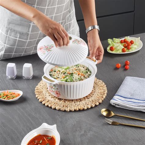 Buy Cello Sonet Insulated Inner Steel Casserole For Roti 1250ml White Hot Box For Kitchen