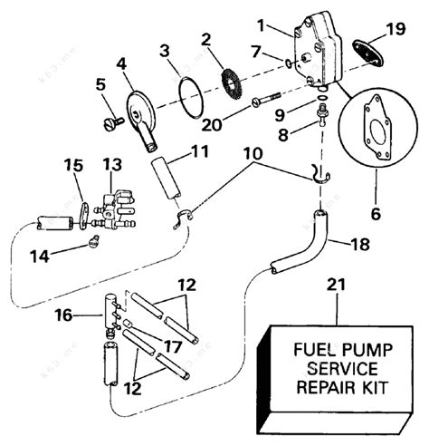 Hp Evinrude Fuel Pump Exploded Diagram Fuel Pump Evinrude