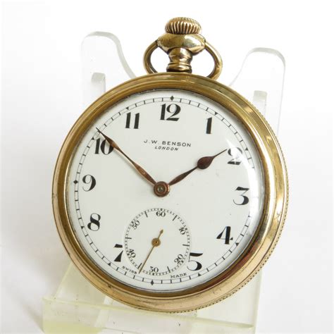 Antique Swiss Pocket Watch J W Benson 881745 Uk