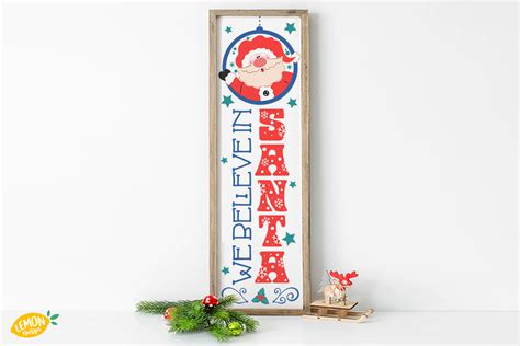 Christmas Porch Sign Santa Svg Graphic By Lemondesign · Creative Fabrica