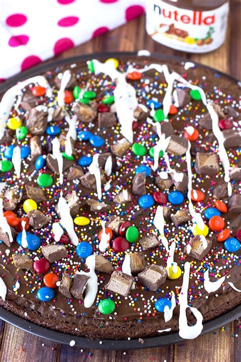 Brownie Dessert Pizza Deliciously Sprinkled