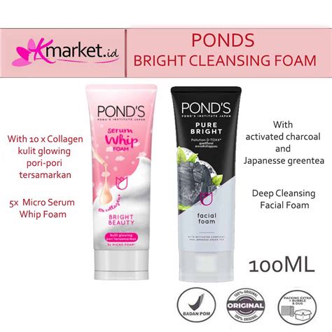 Jual PONDS PURE BRIGHT FACIAL FOAM 100G PONDS SERUM WHIP FOAM BEAUTY