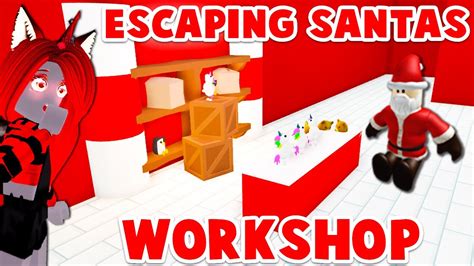 We Had To Escape Santa Secret Workshop In Adopt Me Roblox Youtube