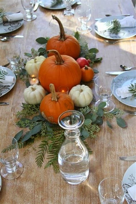 8 CENTROS DE MESAS CON CALABAZAS PARA THANKSGIVING Decoración