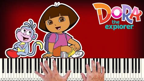 Dora The Explorer Theme Song Piano Tutorial Youtube