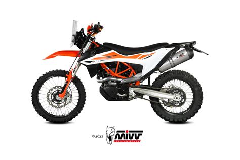 Ktm Enduro R Exhaust Mivv Oval Titanium With Carbon Cap Kt Lnc