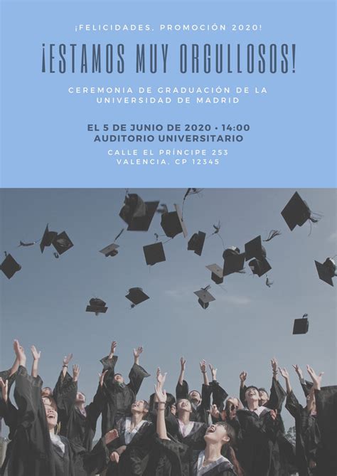 Plantillas Para Carteles De Graduaci N Gratis Canva