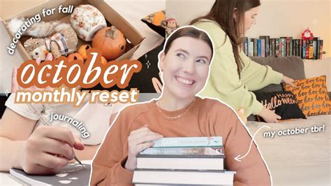 OCTOBER MONTHLY RESET Decorating For Fall My October Tbr