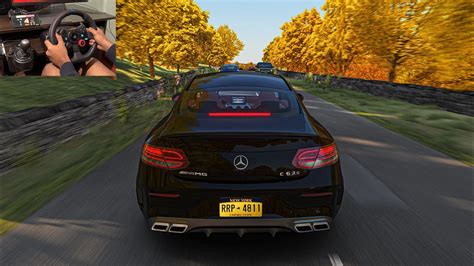 Mercedes Amg C63 S On Uk Roads Assetto Corsa Steering Wheel Shifter Gameplay Youtube