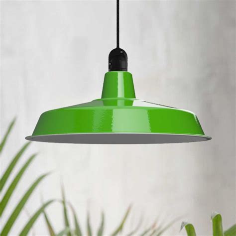 Grande suspension vert brillant d extérieur diamètre 45cm