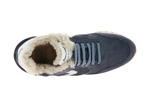 Voile Blanche Sneaker gefüttert JULIA POWER FUR VELOUR LAMINA CELESTE 41