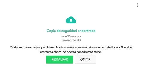 Cómo restaurar la copia de seguridad de WhatsApp Haras Dadinco