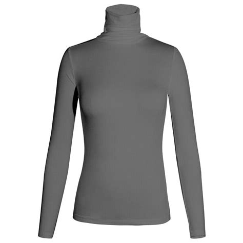 Mens Mock Turtleneck T Shirt Solid Long Sleeve Pullover Basic Undershirt Tops Us Ebay