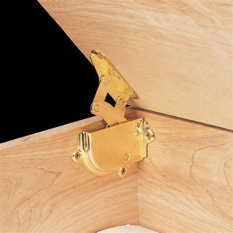 Highpoint Brass Hinge And Lid Support For Cedar Chests Toolboxes And Trunks Metal