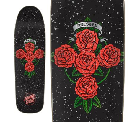 SANTA CRUZ ERIC DRESSEN ROSE CROSS DECK 9 31 x 32 36inch デッキ サンタクルズ