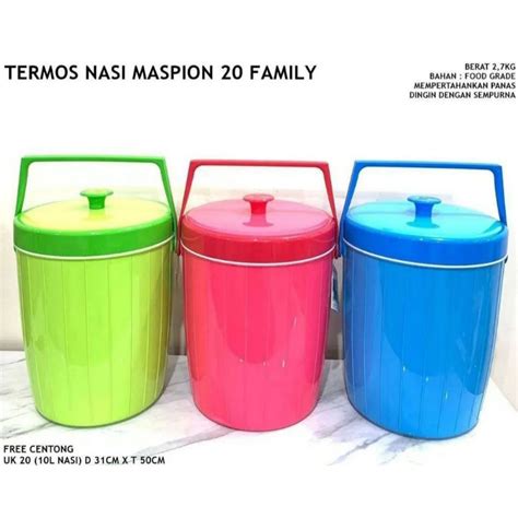 Jual Termos Nasi Es Maspion Ukuran 20 Liter Shopee Indonesia