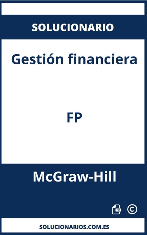 Solucionario de Gestión financiera FP McGraw Hill