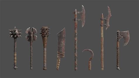 3D model Orc Weapons VR / AR / low-poly | CGTrader